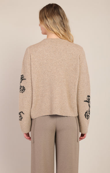 Macy Flower Sweater- Room 34