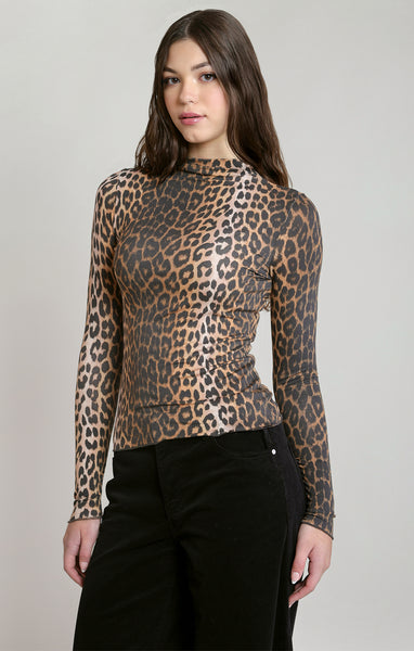 Leopard Fitted Top- Dex
