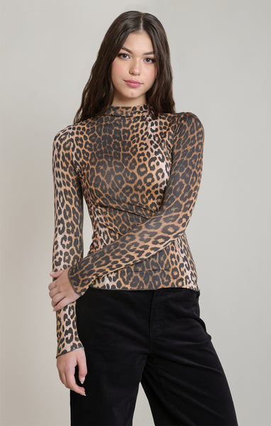 Leopard Fitted Top- Dex