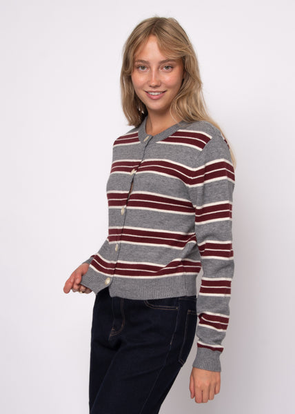 Fig Striped Cardi- Rd Style