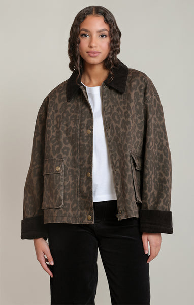 Leopard Barn Jacket- Dex