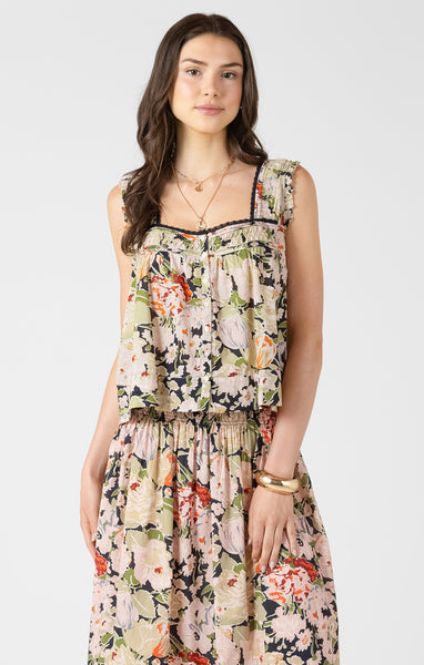 Vintage Rose Tank - Dex - Uforia Muse 