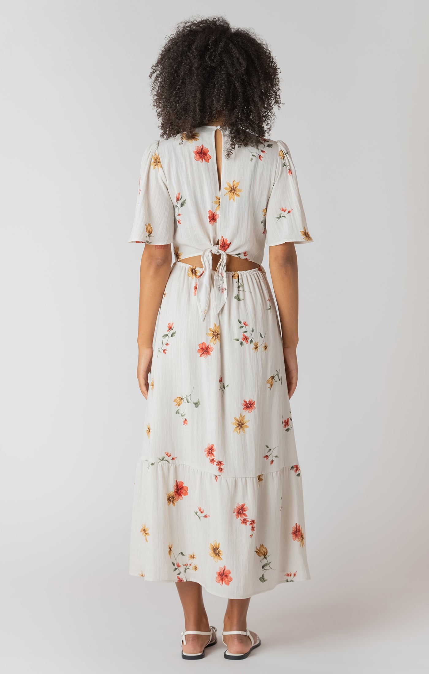 Short Sleeve Floral Dress - Room 34