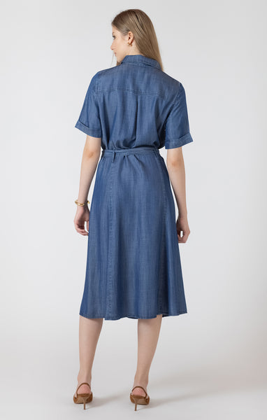 Belted Utility Dress - Black Tape - Uforia Muse 