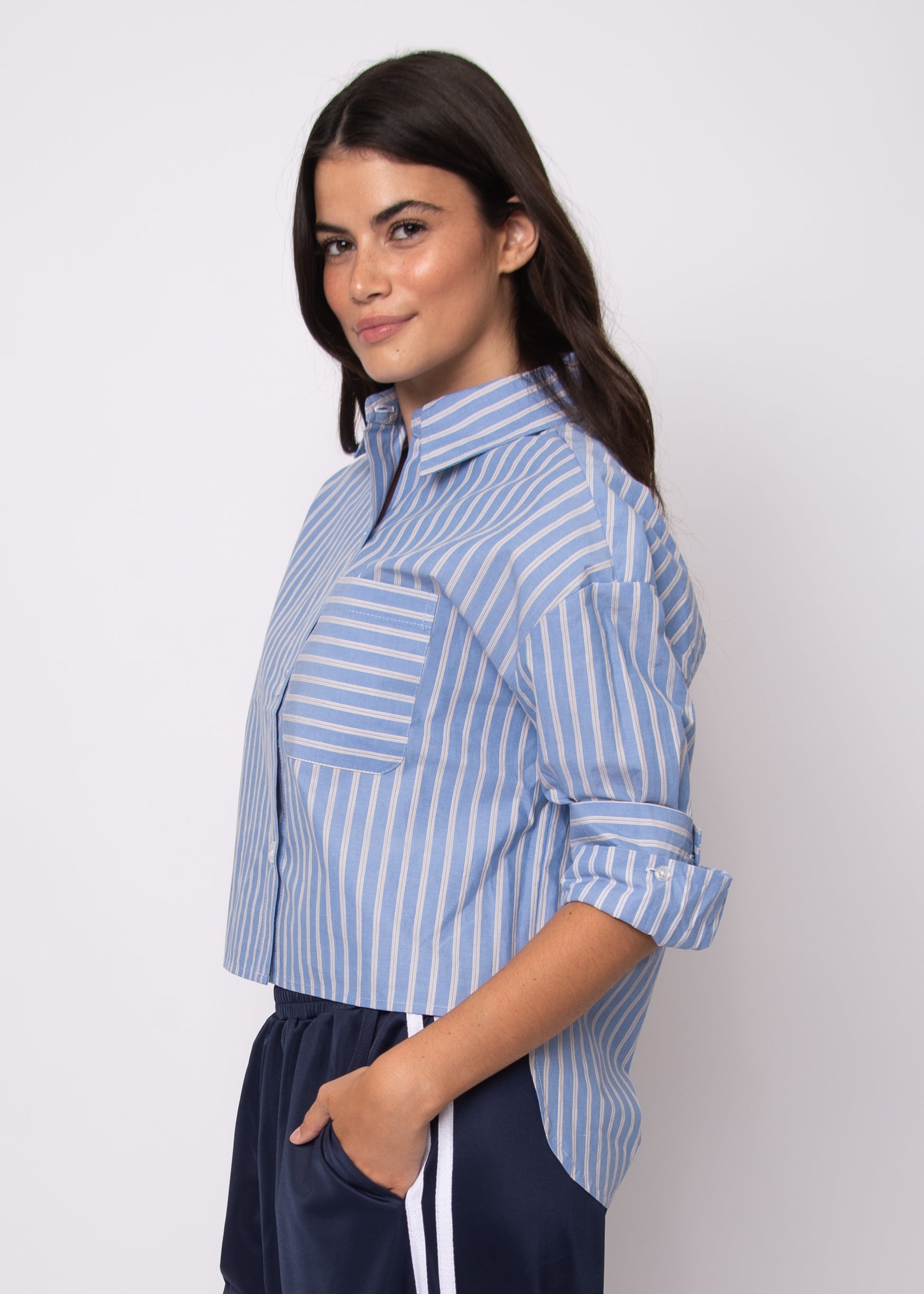 Kerwin Shirt-Stripe-Rd Syle - Uforia Muse 