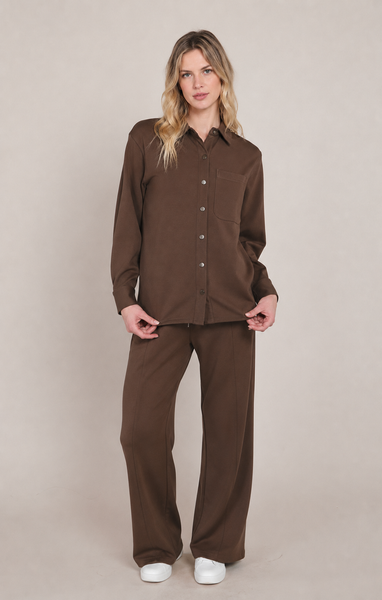 Darla Scuba Jacket-Milk Chocolate-Dex