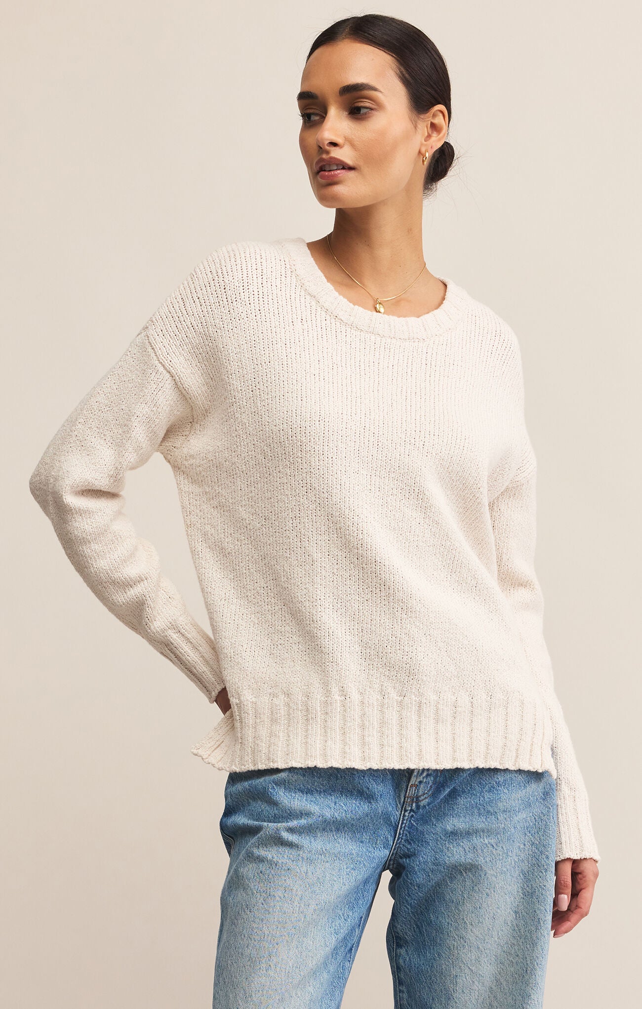 A.W.A.K.E MODE 17AW Textured Sweater ニットセーター PF17.T05 ホワイト S IT1Q5XVUZRKO MELTセーラーカラーニット（ニット/セーター）｜Amilige