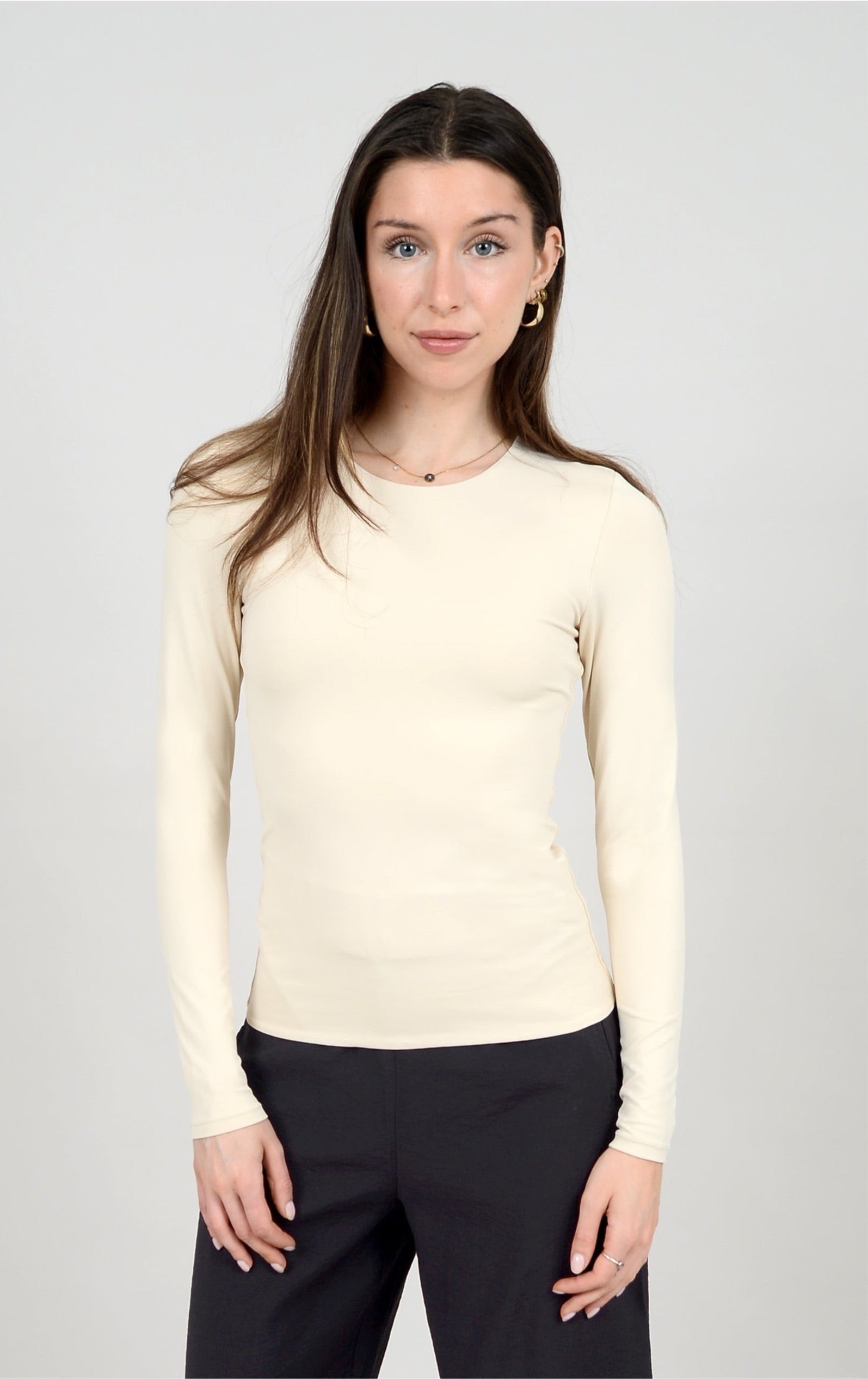 Roxi Crewneck Top- Second Skin- RD - Uforia Muse 