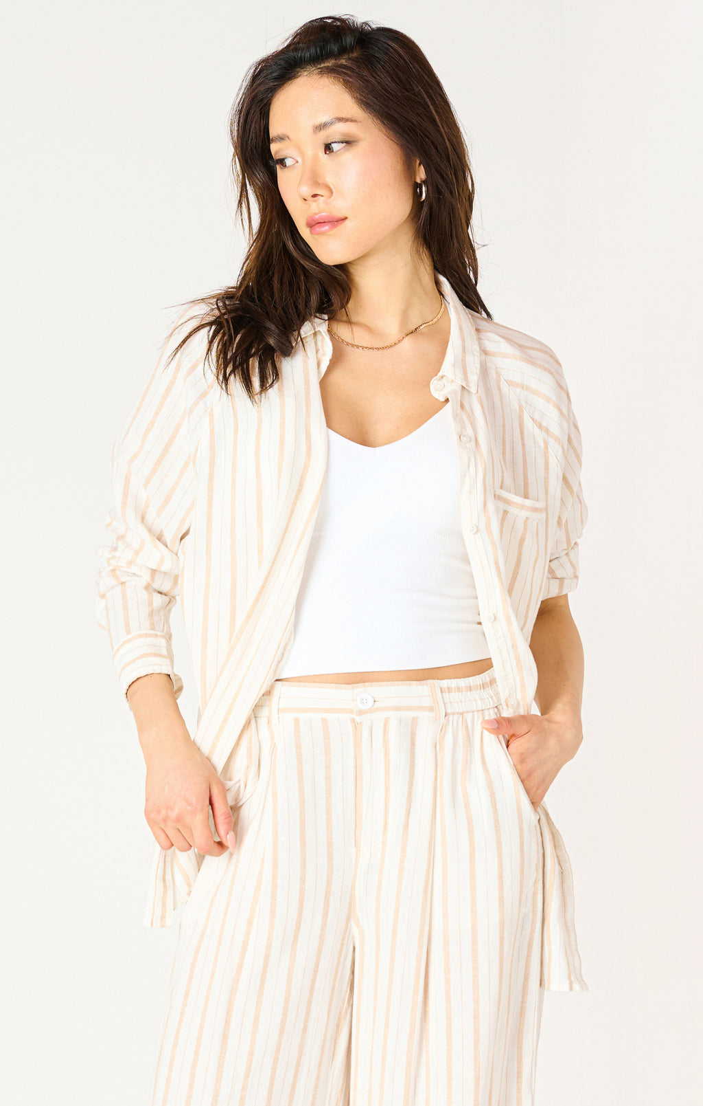 Sabrina Stripe Shirt- Dex