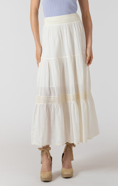Ecru Maxi Skirt-Dex - Uforia Muse 