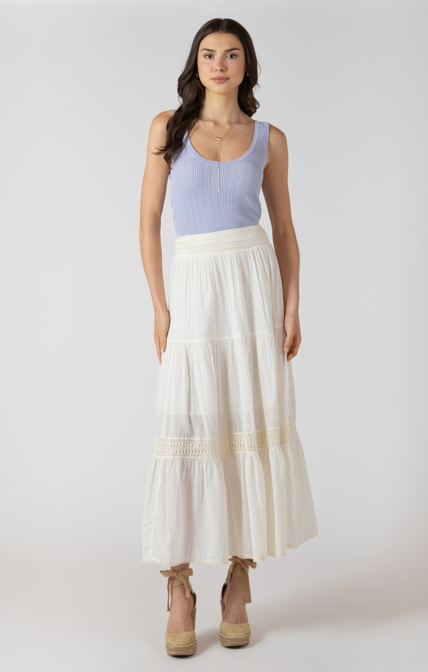 Ecru Maxi Skirt-Dex - Uforia Muse 
