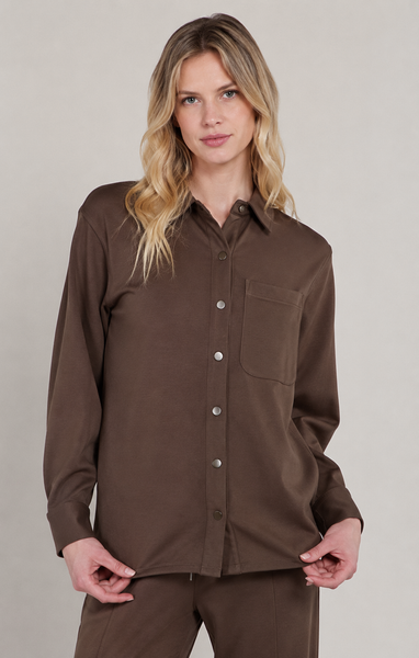 Darla Scuba Jacket-Milk Chocolate-Dex