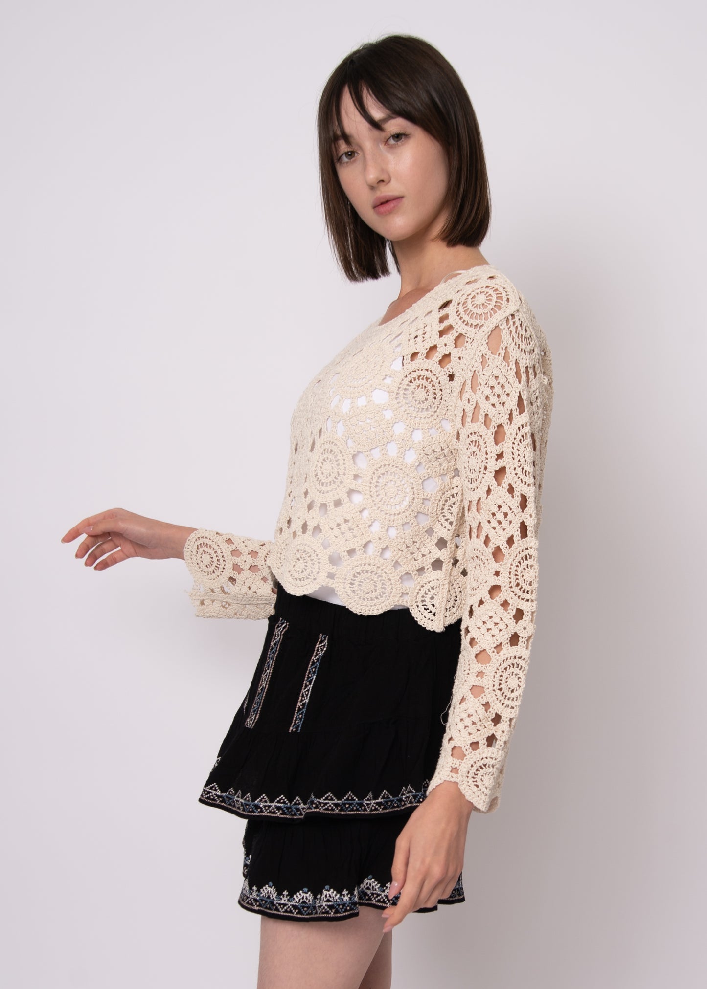 Eris Crochet Top-Rd Style - Uforia Muse 