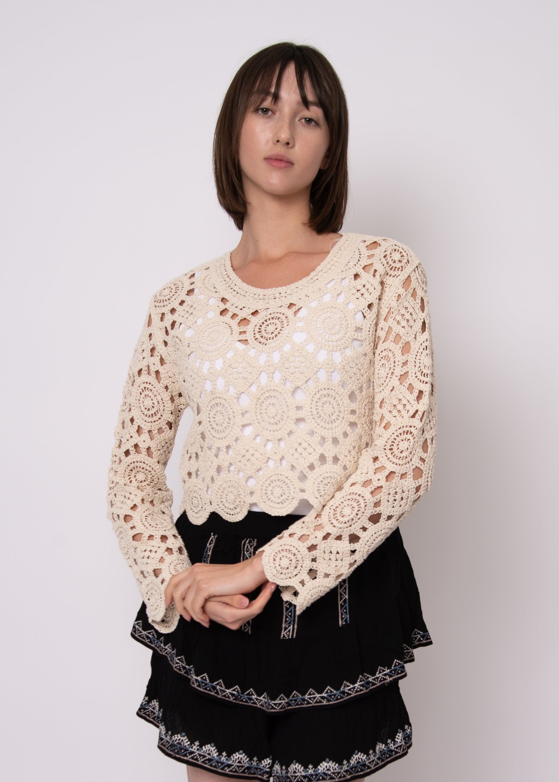Eris Crochet Top-Rd Style - Uforia Muse 