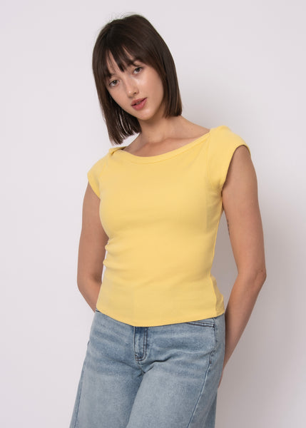 Kelly Boatneck Top-Corn- Rd Style - Uforia Muse 