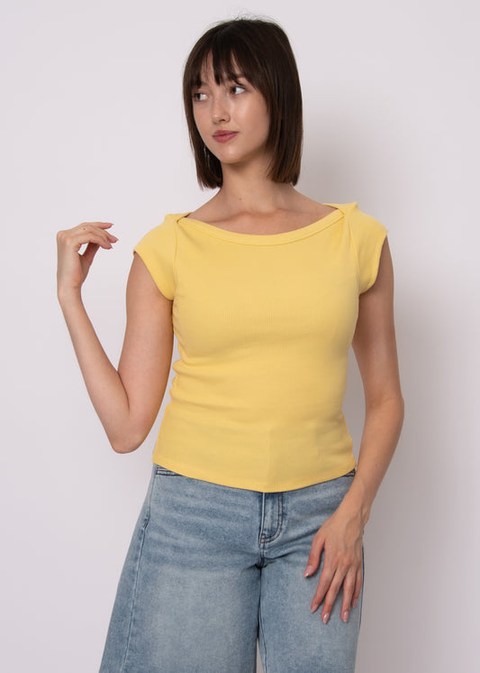 Kelly Boatneck Top-Corn- Rd Style - Uforia Muse 