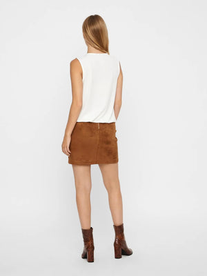 Donna Fauxsuede Skirt- Vero Moda