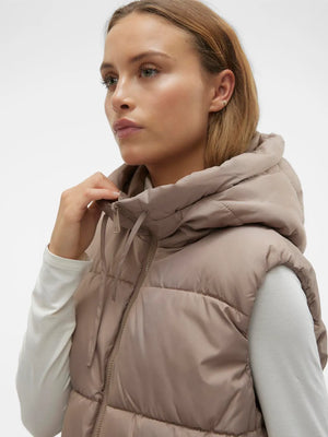 Ligaane Vest-taupe- Vero Moda