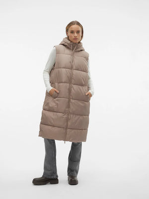 Ligaane Vest-taupe- Vero Moda