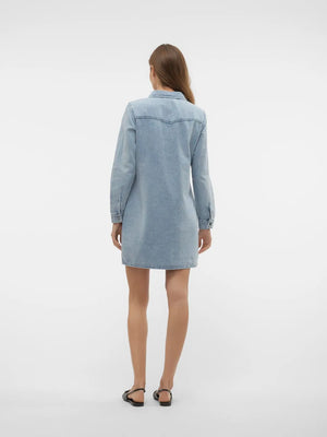 Jennie Denim Dress- Blue- Vero Moda