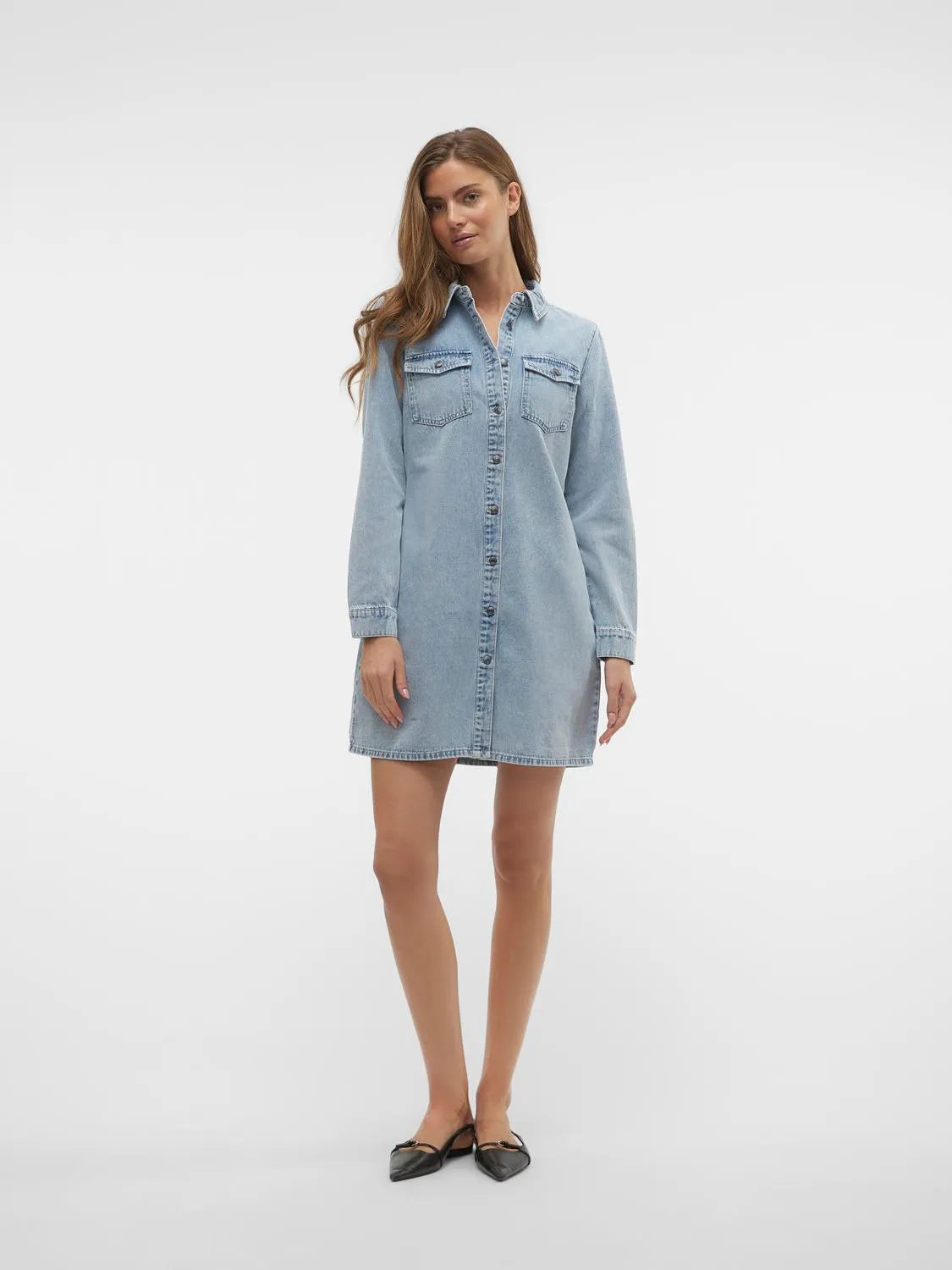 Jennie Denim Dress- Blue- Vero Moda