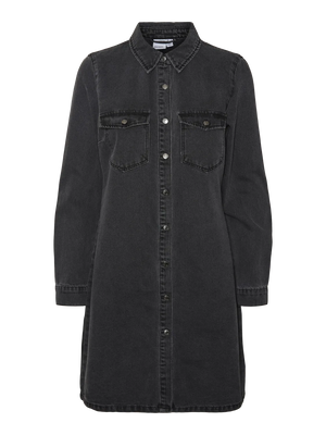 Jennie Denim Dress- Blk- Vero Moda