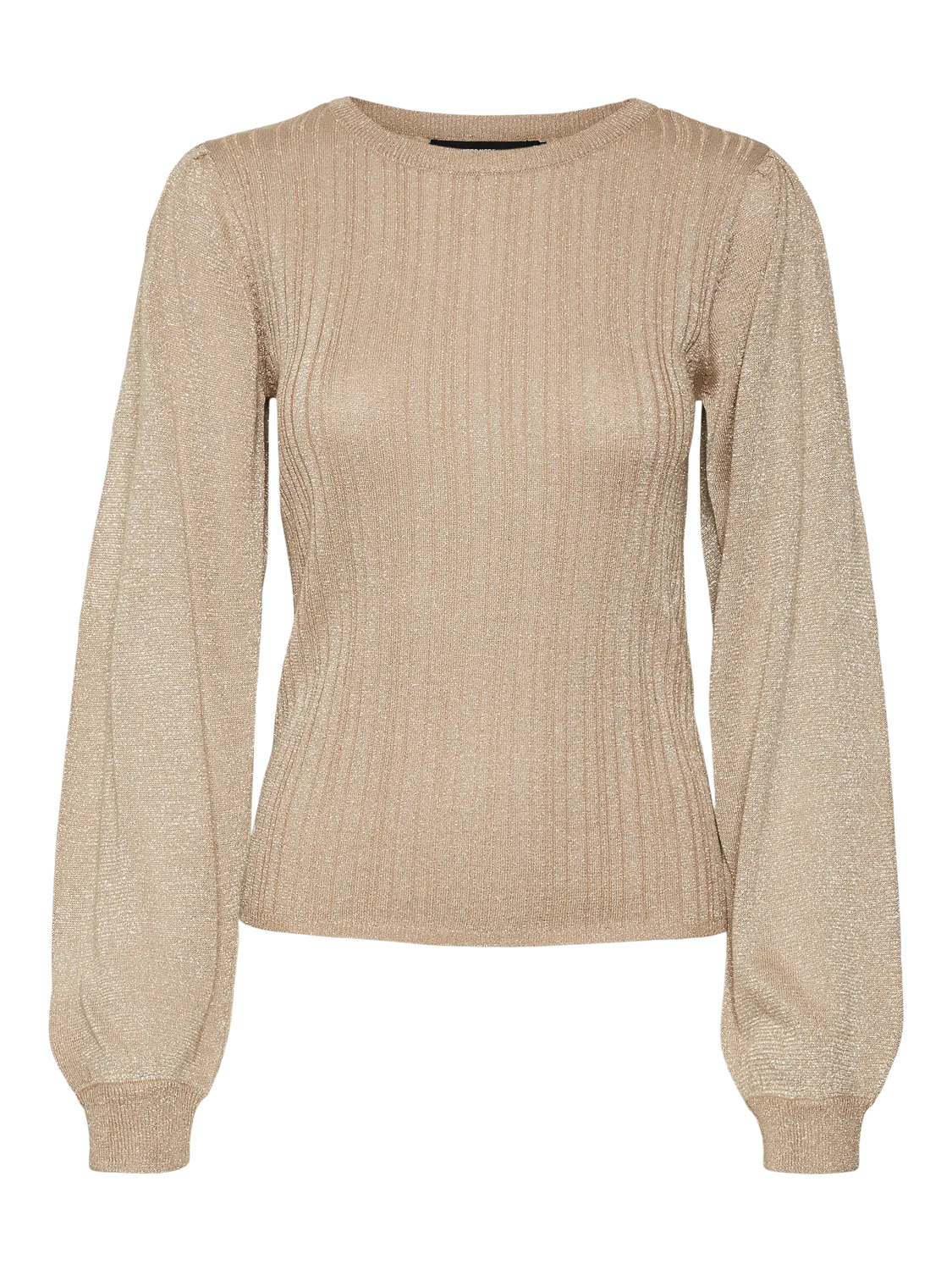 Talia Shimmer Pullover-GOLD-Vero Moda