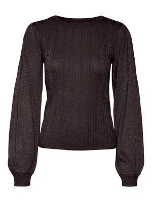 Talia Shimmer Pullover-Choco-Vero Moda