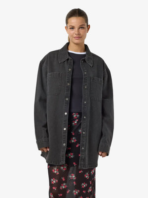 Alva Denim Shirt-BLK- Noisy May