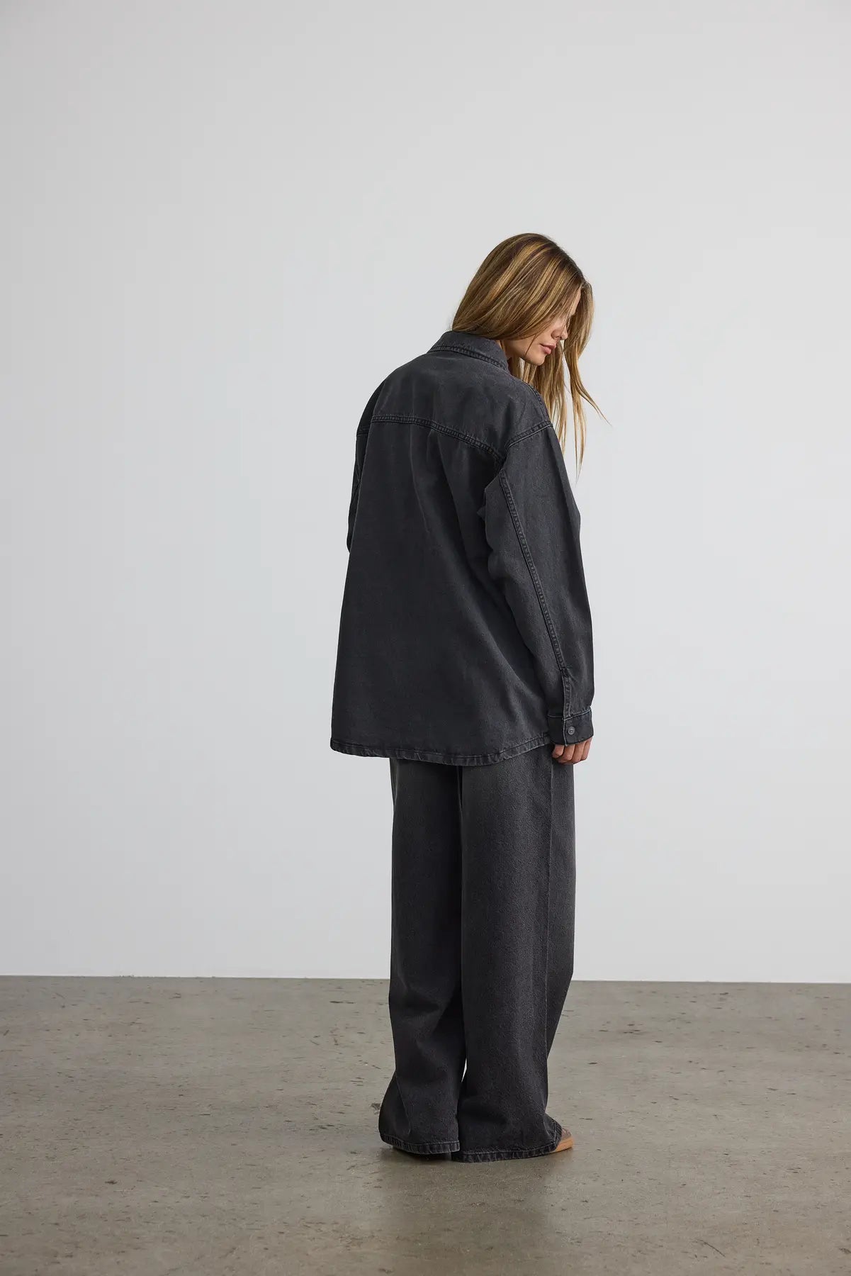 Alva Denim Shirt-BLK- Noisy May