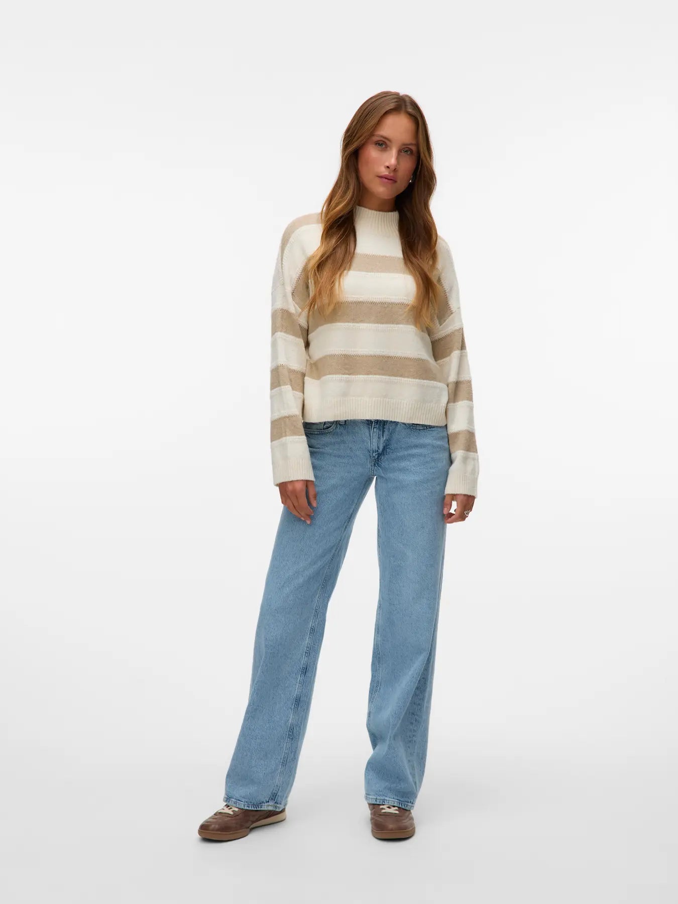 Inez Highneck Knit Pullover-Vero Moda