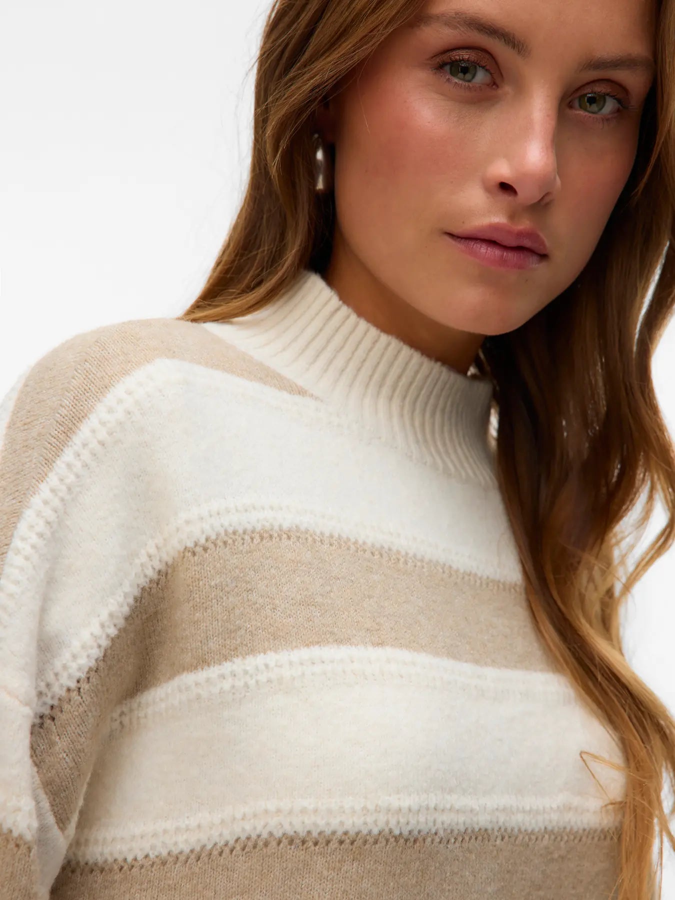 Inez Highneck Knit Pullover-Vero Moda