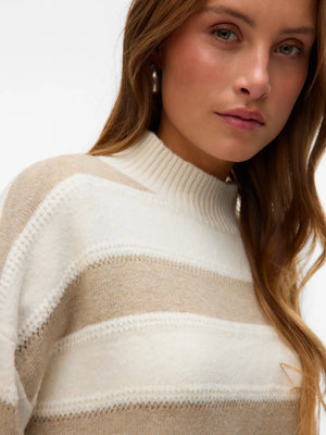Inez Highneck Knit Pullover-Vero Moda